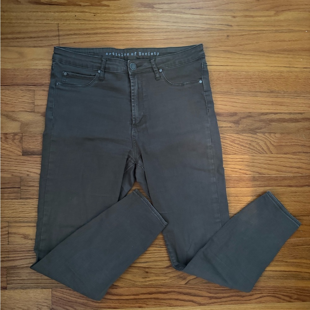 Olive Green Jeans